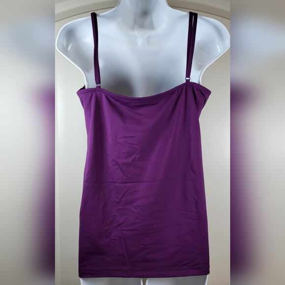 LANE BRYANT Nylon Stretch Cami in Plum Purple - Plus Size 18/20 or Size 2X - Picture 6 of 10